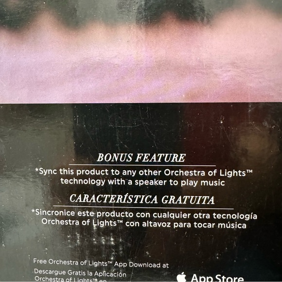 Gemmy Orchestra of Lights 18" 24 Light Color-Changing Hanging Snowflake NEW! - Picture 7 of 7